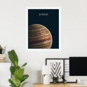 Poster d'art Planet Jupiter Kids Room (Bureau à domicile)