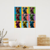 Poster d'art pop Airedale Terrier (Cuisine)