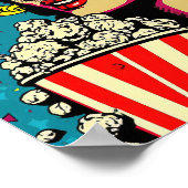 Poster d'Art Pop - All American Girl With PopCorn (Coin)