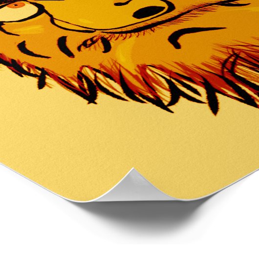 Poster d'art pop bodhidharma (Coin)