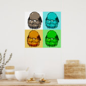 Poster d'art pop bodhidharma (Cuisine)
