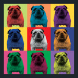 Poster d'Art Pop Bulldog<br><div class="desc">Poster d'Art Pop Bulldog</div>