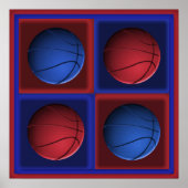 Poster d'art pop de basket-ball (Devant)