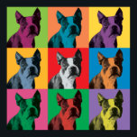 Poster d'art pop de Boston Terrier<br><div class="desc">Poster d'art pop de Boston Terrier</div>