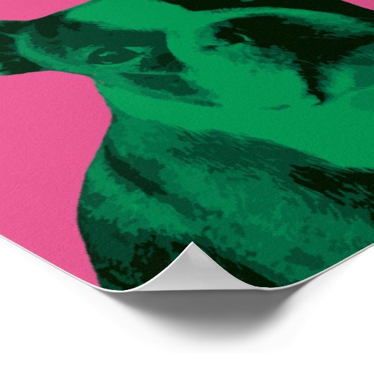 Poster d'art pop de Boston Terrier (Coin)