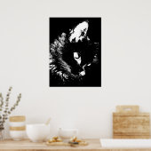Poster d'art Pop de chat noir Imprimer - Poster de (Cuisine)