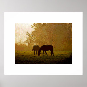 Poster d'art pop de chevaux Imprimer - Posters de 