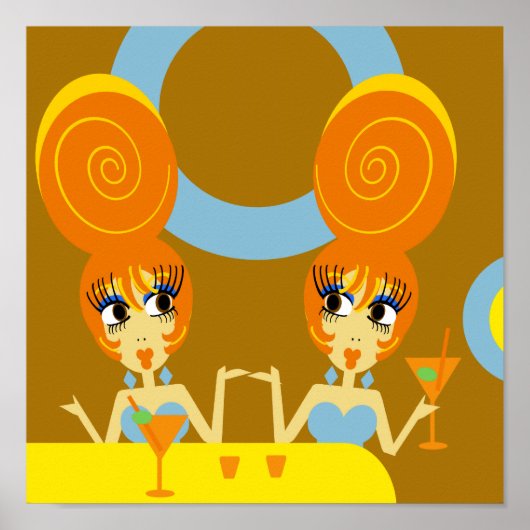 Poster d'art pop de Funky Twins (Devant)