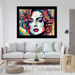 Poster d'art pop de Lady Wilma<br><div class="desc">Entrez dans un monde de créativité vibrante avec notre 'Poster d'Art Pop Lady Wilma'. Cette oeuvre captivante mêle harmonieusement l'esprit vivace du pop art à l'élégance de Lady Wilma. Les couleurs audacieuses et le design saisissant créent un chef-d'oeuvre visuellement dynamique qui célèbre l'individualité et l'expression artistique. Que vous soyez amateur...</div>