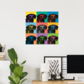Poster d'art pop de Rhodesian Ridgeback (Bureau à domicile)