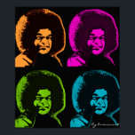 Poster d'art pop de Sai Baba<br><div class="desc">Si vous honorez votre mère,  la Mère de l'Univers vous prémunira contre le mal. Sai Baba</div>
