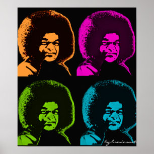 Poster d'art pop de Sai Baba