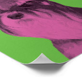 Poster d'art pop de Schnauzer miniature (Coin)