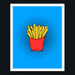 Poster d'Art Pop Fries<br><div class="desc">Ajoutez un éclat de plaisir et de saveur à votre espace avec cette affiche Fries Pop Art! Dotée d'un design audacieux et ludique, cette oeuvre transforme les frites classiques en un chef-d'oeuvre dynamique. Idéal pour les cuisines, les salles à manger ou toute chambre qui a besoin d'une pop de couleur...</div>