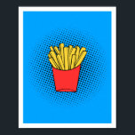 Poster d'Art Pop Fries<br><div class="desc">Ajoutez un éclat de plaisir et de saveur à votre espace avec cette affiche Fries Pop Art! Dotée d'un design audacieux et ludique, cette oeuvre transforme les frites classiques en un chef-d'oeuvre dynamique. Idéal pour les cuisines, les salles à manger ou toute chambre qui a besoin d'une pop de couleur...</div>