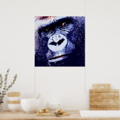 Poster d'art pop Gorilla Imprimer (Cuisine)