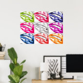 Poster d'Art Pop Lips Hot (Amélioré!) (Bureau à domicile)