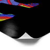 Poster d'art pop "Peace Love & American Bulldogs" (Coin)