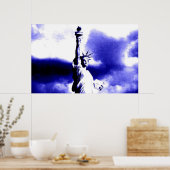 Poster d'art pop Statue de la Liberté (Cuisine)