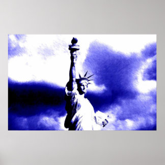 Poster d'art pop Statue de la Liberté