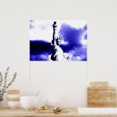 Poster d'art pop Statue de la Liberté (Cuisine)