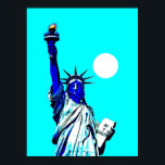 Poster d'art pop Statue de la Liberté<br><div class="desc">New York - États-Unis d'Amérique Symbole national et ville Statues,  Monuments et Bâtiments - Statue de la Liberté Photo Oeuvre</div>