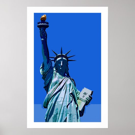 Poster d'art pop Statue de la Liberté (Devant)