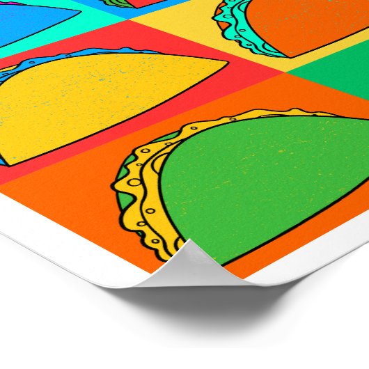 Poster d'Art Pop Taco (Coin)