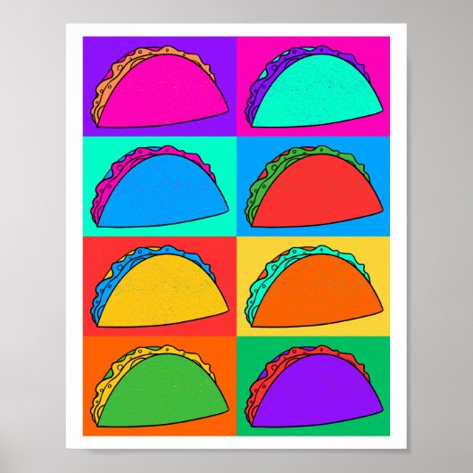 Poster d'Art Pop Taco (Devant)