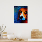 Poster d'art Portrait de chien (Cuisine)