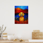 Poster d'art Portrait de chien (Cuisine)