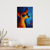 Poster d'art Portrait de chien (Cuisine)
