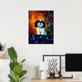 Poster d'art Portrait de chien (Bureau à domicile)