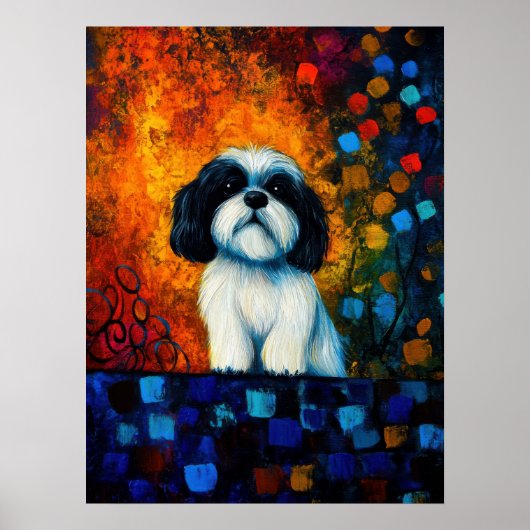 Poster d'art Portrait de chien (Devant)