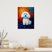 Poster d'art Portrait de chien (Cuisine)