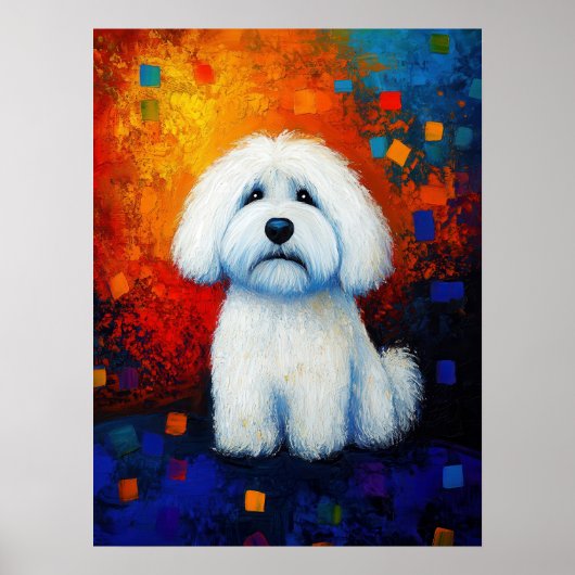 Poster d'art Portrait de chien (Devant)