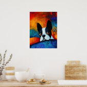 Poster d'art Portrait de chien (Cuisine)