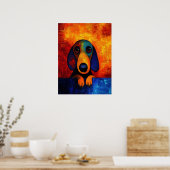 Poster d'art Portrait de chien (Cuisine)