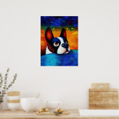 Poster d'art Portrait de chien (Cuisine)