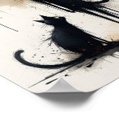 Poster d'art pour chat coloré (Coin)