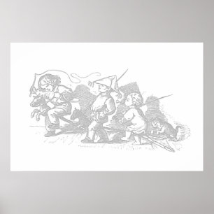 Poster d'art pour enfants Hobby Horse