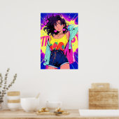 Poster d'art pour filles de fruits (Cuisine)