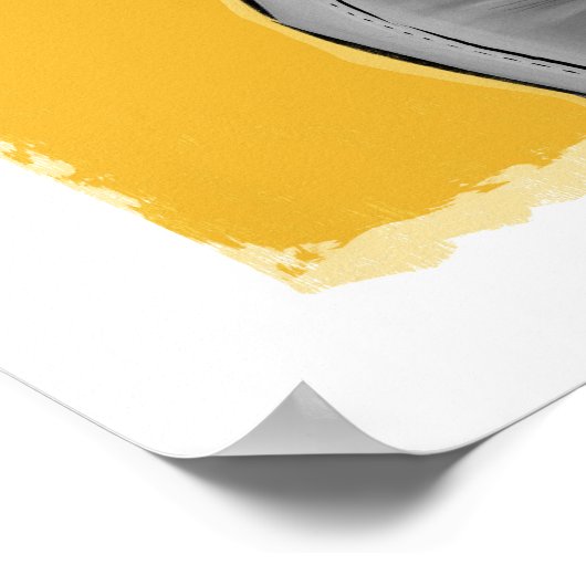 Poster d'art pour filles violon (Coin)