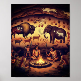 Poster d'art primitif communautaire