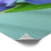 Poster d'art Printemps violet Iris (Coin)