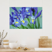Poster d'art Printemps violet Iris (Cuisine)