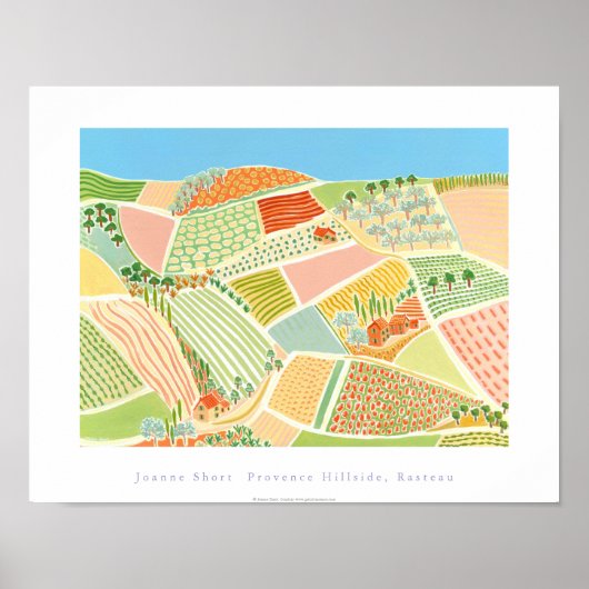 Poster d'art : Provence Hillside, Rasteau, France (Devant)