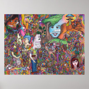 Poster d'art psychédélique