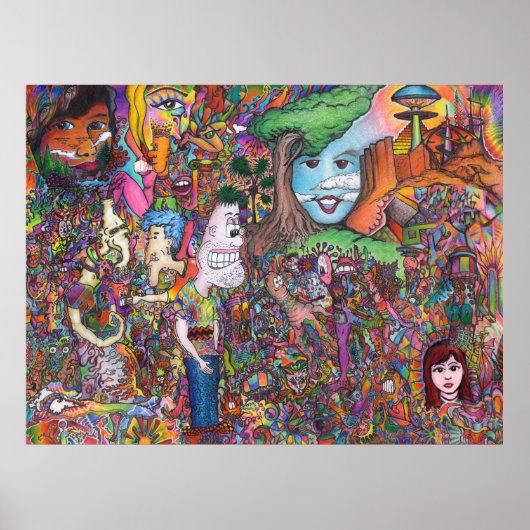 Poster d'art psychédélique (Devant)
