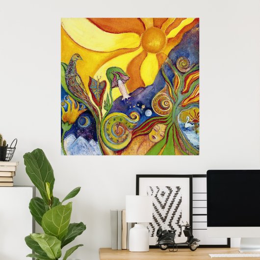 Poster d'art psychédélique (Bureau à domicile)